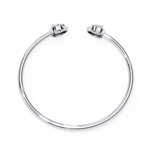 Bracelet manchette en argent 925 pour femme, moissanite taille poire, design goutte d'eau, style classique, bijoux de fiançailles - Product Image 6