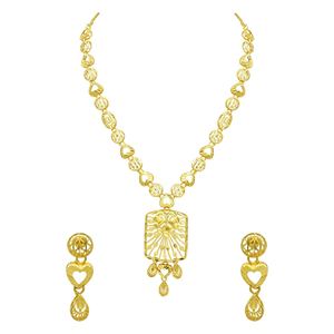 Vente en gros de parures de bijoux de mariée de style Dubaï en or rempli de 14 carats, 18 carats, 24 carats, colliers à la mode, parures de bijoux de style turc traditionnel - Product Image 4
