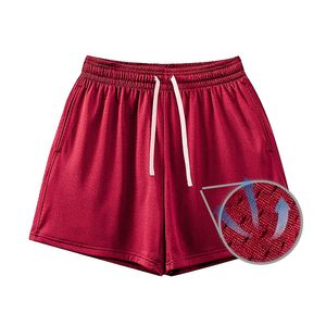Men's Summer Thin Mesh Basketball Shorts Solid Pattern Canvas Breathable Fitness Training for Sports Muscle Fitness Gym Use - Product Image 1