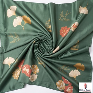 Custom Printed Short <b>Scarf</b> Fabric White Label OEM ODM Textile Manufacturer for Fashion Accessories Wholesale Export Supplier - Product Image 4