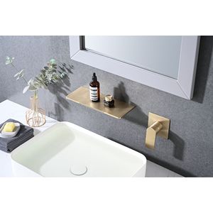 ก๊อกน้ำอ่างล้างหน้าแบบติดผนังทรงน้ำตกแบบก้านเดียว ดีไซน์ทันสมัยสำหรับห้องน้ำและฝักบัว - Product Image 2