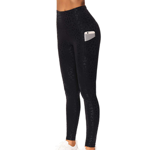Pakistan Made High Waist <b>Fleece</b> Thick Breathable Mid-Calf 200g Ladies <b>Leggings</b> Custom Logo Yoga Gym Pants Wholesale - Product Image 2
