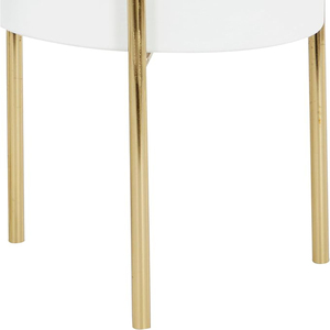Metal Indoor Outdoor Planter Large Planter <b>Pot</b> with Removable Gold <b>Stand</b> Set of 3 Planters white Planter - Product Image 3