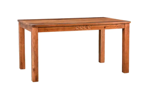 Ensemble de table à manger rectangulaire moderne en bois massif, meubles en bois contemporains, table de cuisine en bois naturel pour usage domestique - Product Image 3