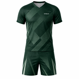 Uniforme de football personnalisé 100% polyester 220GSM pour hommes, séchage rapide, évacuation de l'humidité, respirant, impression par transfert thermique - Product Image 2