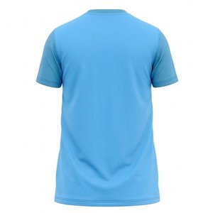 เสื้อยืดผู้ชายสีน้ำเงินพิมพ์ลายโลโก้ DTF ตามสั่ง คุณภาพสูง ผ้าฝ้ายผสมโพลีเอสเตอร์ แห้งเร็ว สไตล์สตรีทแวร์ลำลอง - Product Image 2