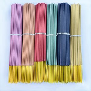 Bastoncini di incenso profumati alla frutta di alta qualità, confezione da 6, inclusi anguria, pesca dolce, latte e fragranza di paglia, adatti per diffusori di aromaterapia - Product Image 2