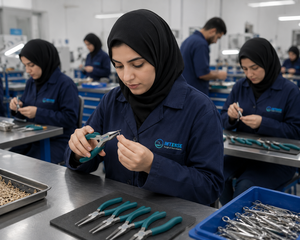Alicates Profesionales Curvos de Punta Plana para Joyería, Acero Inoxidable, Herramienta para Envolver Alambre y Abalorios, Fabricante OEM de Marca Privada - Product Image 2