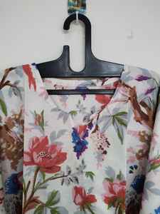 ชุดเดรสผ้าฝ้ายพิมพ์ลายนก งานแฮนด์เมด สไตล์โบฮีเมียน สำหรับใส่ไปชายหาดและรีสอร์ท - Product Image 3