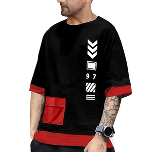 Camiseta Extra Grande de Verano para Hombre, Personalizada, Transpirable, de Algodón, con Logotipo Personalizado, Hecha de Tela de Punto de Poliéster/Algodón - Product Image 2