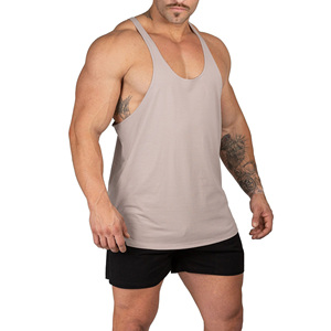 Wholesale OEM ODM <b>Men</b> Stringer Tank Tops Custom Lightweight Sleeveless Gym <b>Singlets</b> Fitness Training Apparel Supplier Premium - Product Image 4