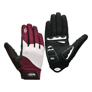 Gants de cyclisme en cuir noir respirants antidérapants à doigts complets avec paume en gel pour route et VTT - Product Image 3