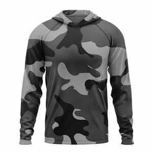 Men's Lightweight Sun Protection Hoodie UPF <b>Camo</b> Raglan Quick-Dry Fishing Hiking Tactical Outdoor Performance <b>Jacket</b> - Product Image 1