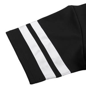 เสื้อเบสบอลตาข่ายสีดำแบบยูนิเซ็กซ์ แขนสั้น คอวี ระบายอากาศ แห้งเร็ว ผลิตจากโพลีเอสเตอร์ 100% โลโก้ด้านหน้า สำหรับผู้ใหญ่ ทุกฤดูกาล - Product Image 5