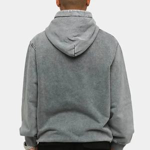 Venta al por mayor 100% algodón tecnología polar sol desteñido Sudadera con capucha gruesa francés Terry pullover ropa de entrenamiento Sudadera con capucha impresa - Product Image 3
