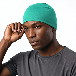 Custom Logo Breathable <b>Beanie</b> <b>Waterproof</b> Skull Cap Helmet Moisture Wicking Cycling Hat Performance Running <b>Beanie</b> - Product Image 1