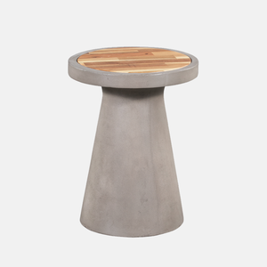 Modern <b>Round</b> Concrete Side Table Cement End Table Minimalist Hourglass <b>Stool</b> Garden Furniture Outdoor Indoor Coffee Table - Product Image 4