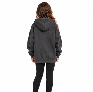 Sweat-shirt d'hiver personnalisé pour filles et enfants, motif chat noir, lune, chauve-souris, dessin animé, option logo personnalisé, en polaire - Product Image 6
