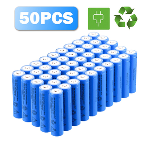 50 Pezzi Batterie Ricaricabili agli Ioni di Litio 18650 3.7V 3400mAh per Torce e Fari, Uso Logistico, Solo Spedizione USPS/TMEU - Product Image 1