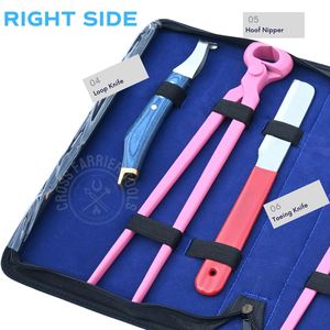 Kit professionnel d'outils de ferrage avec marteau à clous, pince à sabots de 14 pouces, polisseur, couteau à boucle en laiton et testeur de sabots - Product Image 4