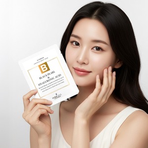 [ROOICELL] Masque en tissu Eterno Black Pearl & Acide Hyaluronique K-Beauty Hydratant 25ml 10 Masques Ampoule - Product Image 2