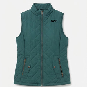 Ladies Winter Puffer Vest Lightweight Insulated Sleeveless <b>Bodywarmer</b> Quilted Outerwear Vest Ideal For Hiking Casual Formal Wear - Product Image 2
