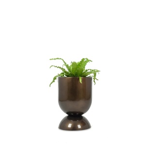 Macetero moderno de latón para una decoración elegante del hogar y el jardín. Macetero de latón de proveedor indio para exportación a granel. - Product Image 4