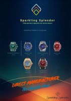 Reloj Personalizado con Movimiento Automático, Cristal de Zafiro, Esfera Grande, Diamantes Moissanite, Correa de Goma