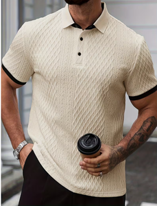 Polo pour homme tendance, tissu doux et confortable, vêtements décontractés élégants pour le bureau, les voyages et le quotidien - Product Image 3