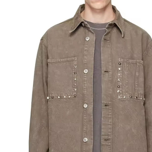 Chaqueta de mezclilla de alta calidad para hombre, estilo casual, chaqueta de mezclilla de fabricación profesional, chaqueta de mezclilla duradera para hombre - Product Image 4