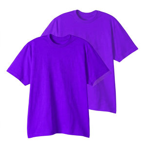 T-shirt décontracté pour homme, blanc, 100 % coton, sportif, respirant, écologique, à manches courtes, col rond, coupe classique, couleur unie, jersey - Product Image 5