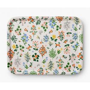 Bandeja Redonda de Metal Esmaltado con Diseño Floral de Lujo, Plato Decorativo de Madera de Mango para Cocina, Bandeja Grande para Mesa de Centro, Decoración al por Mayor - Product Image 3