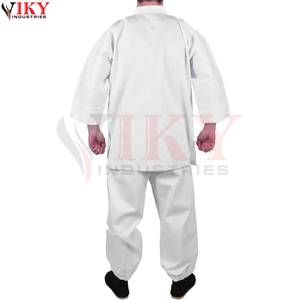 Pantalon élastique léger de qualité supérieure, directement de l'usine, avec logo personnalisé, idéal pour la pratique des arts martiaux, avec fermetures à boucles grenouille - Product Image 3