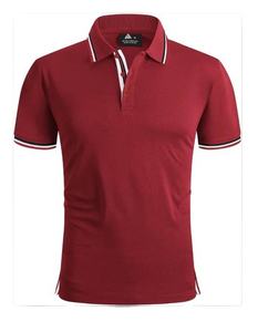 Chemise de golf sportive en tricot solide de haute qualité, anti-plis, séchage rapide, tissu rafraîchissant, logo personnalisé, coupe formelle, vente en gros - Product Image 2