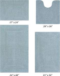 Tapis de bain antidérapant en microfibre absorbant l'eau, lavable en machine, pour salle de bain et porte, modèle 2026 - Product Image 4