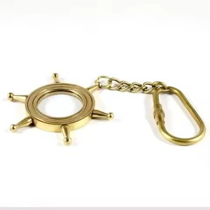Porte-clés classique en laiton avec nom et logo |   Porte-clés en métal personnalisé de qualité supérieure - Product Image 1