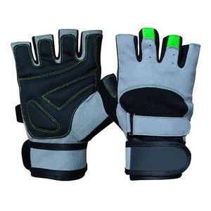 GAF OEM Gants d'entraînement unisexes demi-doigts pour musculation, avec support de poignet, protection complète de la paume, antidérapants, à lacets, pour une adhérence accrue, sport - Product Image 5
