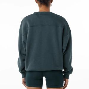 เสื้อสเวตเชิ้ตผู้หญิงแฟชั่น ระบายอากาศได้ดี ไซส์ใหญ่ เสื้อผ้าฤดูใบไม้ผลิและฤดูหนาว ปักลายสไตล์วินเทจ ซักแล้ว ผ้าฝ้าย 100% มีซับใน - Product Image 6