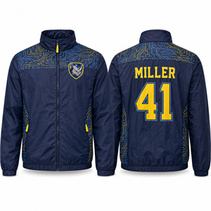 Sublimated Pattern <b>Windbreaker</b> Jacket Custom Wholesale Hiking Trekking <b>Camping</b> Travel Outdoor Training Athletic Casual Urbanwear - Product Image 5