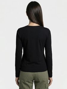 Camiseta Básica Informal de Cuello Redondo y Manga Larga para Mujer, de Algodón Suave de Secado Rápido - Product Image 2