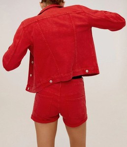 Custom Women <b>Denim</b> <b>Jacket</b> Classic Button Up Jean <b>Jacket</b> OEM ODM Private Label Casual Fashion Outerwear Manufacturer Wholesale - Product Image 4