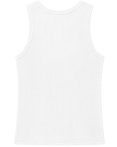 Customized <b>White</b> Ribbed Cotton <b>Men</b> Tank Top Sleeveless Casual Slim Fit Summer Gym <b>Vest</b> Stretch Undershirt Custom Wear Top - Product Image 2