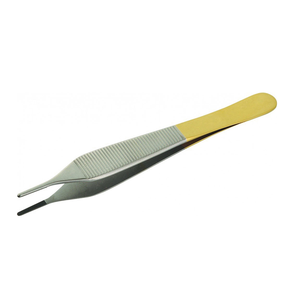 High Quality Suture Tying Forceps Blue <b>Titanium</b> Color Straight 7 Inch TC Surgical Instruments Suture Tying Tweezers - Product Image 3