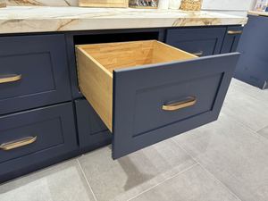 อ่างล้างจานตู้กับข้าวสีน้ำเงินเข้ม MDF PVC อเมริกัน - Product Image 5