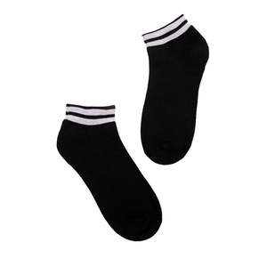 Paire de chaussettes côtelées marron clair avec détail rayé blanc, style rétro, décontractées, en coton biologique respirant - Product Image 5
