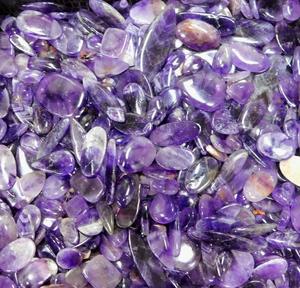 Cabujón de Amatista Chevron Natural Pulido a Mano, Gema de Cristal Morado para Joyería Feng Shui, Anillos, Colgantes y Pendientes - Product Image 6