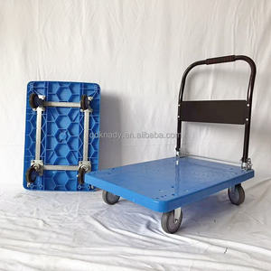 Troli Platform Baja Lipat Tugas Berat dengan Roda Putar Kapasitas 1000lbs untuk Penggunaan Penyimpanan Kantor Gudang - Product Image 3