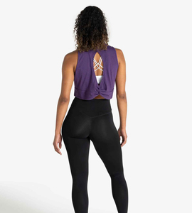 Débardeur court côtelé blanc uni de haute qualité pour femmes, personnalisé avec logo OEM, vente en gros - Product Image 2