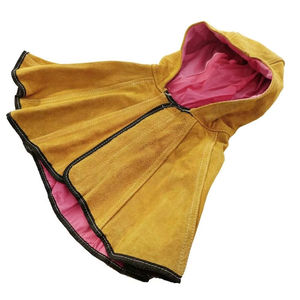 Capuche de soudeur en cuir de vachette pleine fleur de qualité supérieure, résistante à la chaleur et aux étincelles, pour la protection industrielle de la tête lors du travail - Product Image 1