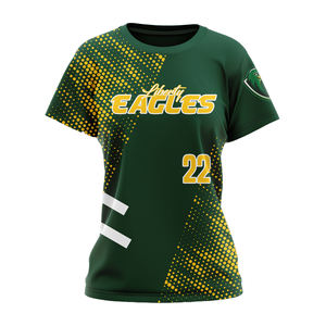 เสื้อเบสบอลคอกลมแบบสองกระดุมลายพิมพ์ 3 มิติ สำหรับกีฬาซอฟต์บอล รุ่นใหม่ล่าสุด ผลิตจากโพลีเอสเตอร์ 100% ระบายอากาศได้ดี แห้งเร็ว - Product Image 1